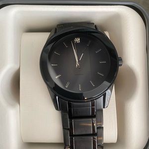 Men’s black Fossil watch